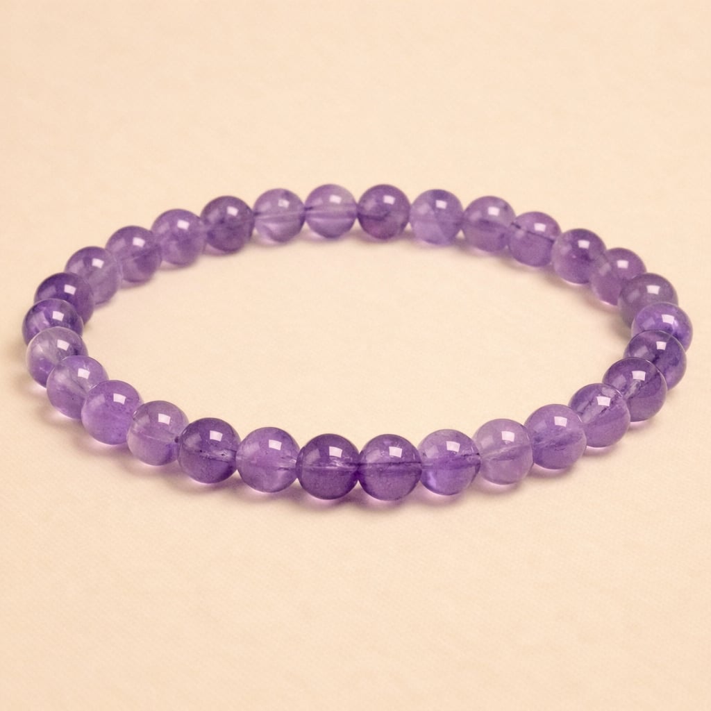 Bracelet en améthyste naturelle