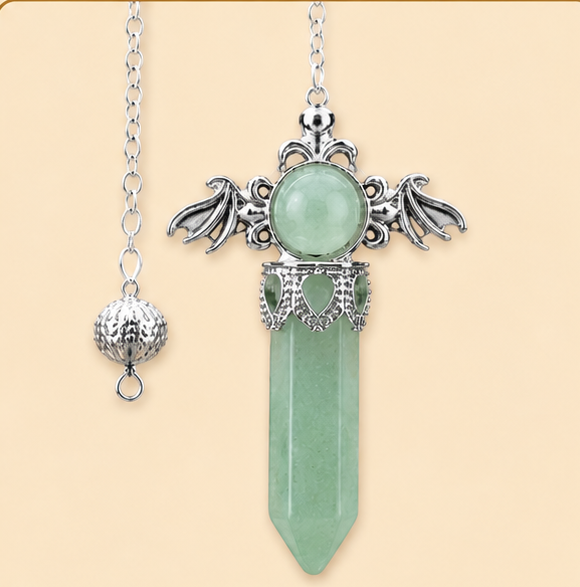 Pendule Aventurine Verte Ailé